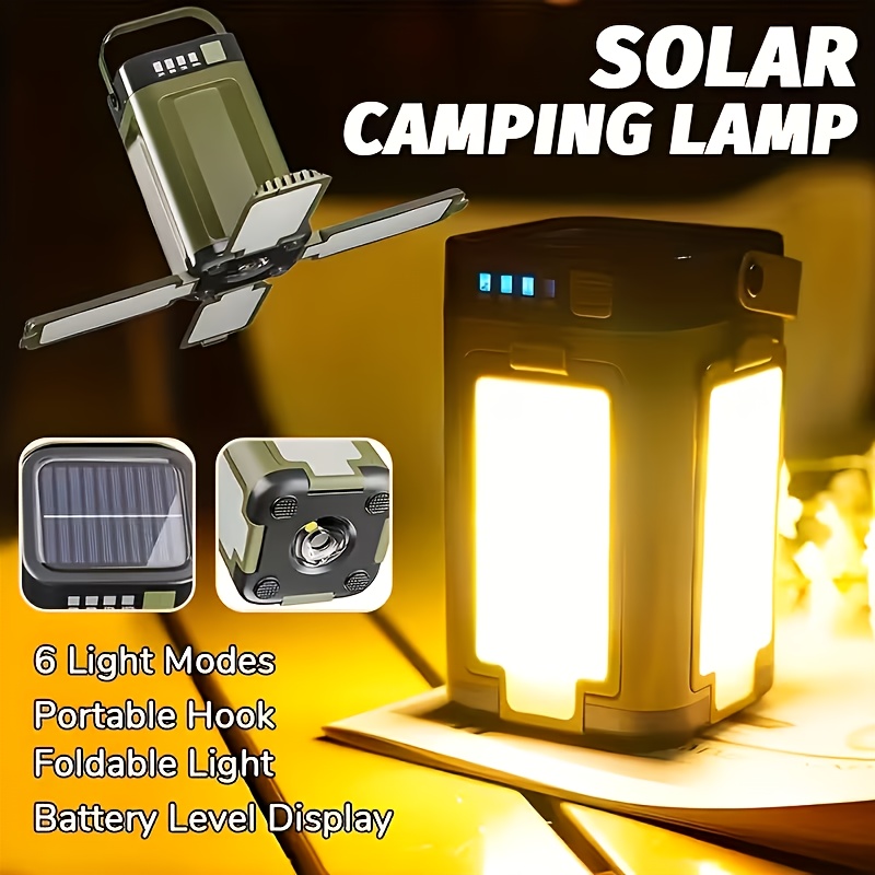 Outdoor Lighting Lamps - Solarna przenośna lampa kempingowa z ładowaniem