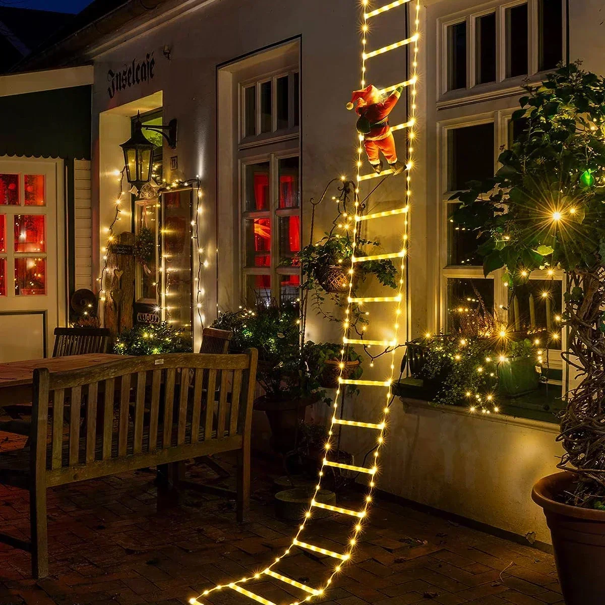 Outdoor Lighting Tree - Lampka drabinowa LED dla Świętego Mikołaja