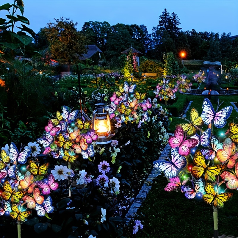 Outdoor Lighting Gazebo - Solarny LED Motyl Lampki Ogrodowe Wodoodporne