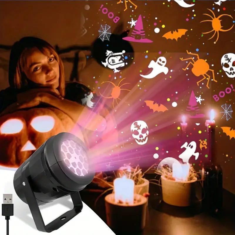 Outdoor Lighting Ideas For Party - Projektor LED na Halloween, dekoracja świąteczna