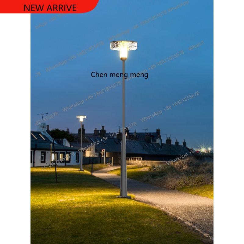 Outdoor Lighting Pole - Zewnętrzna Nowoczesna Prosta Ogrodowa Lampa Solarna