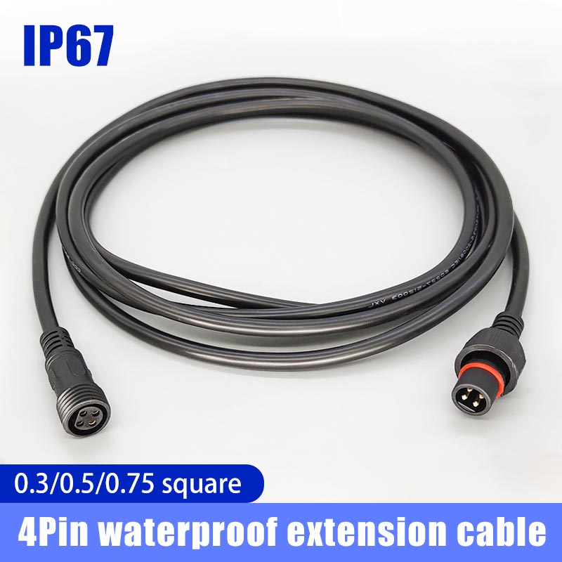 Outdoor Lighting Connectors - Męski kabel wtykowy Famale 4Pin wodoodporny