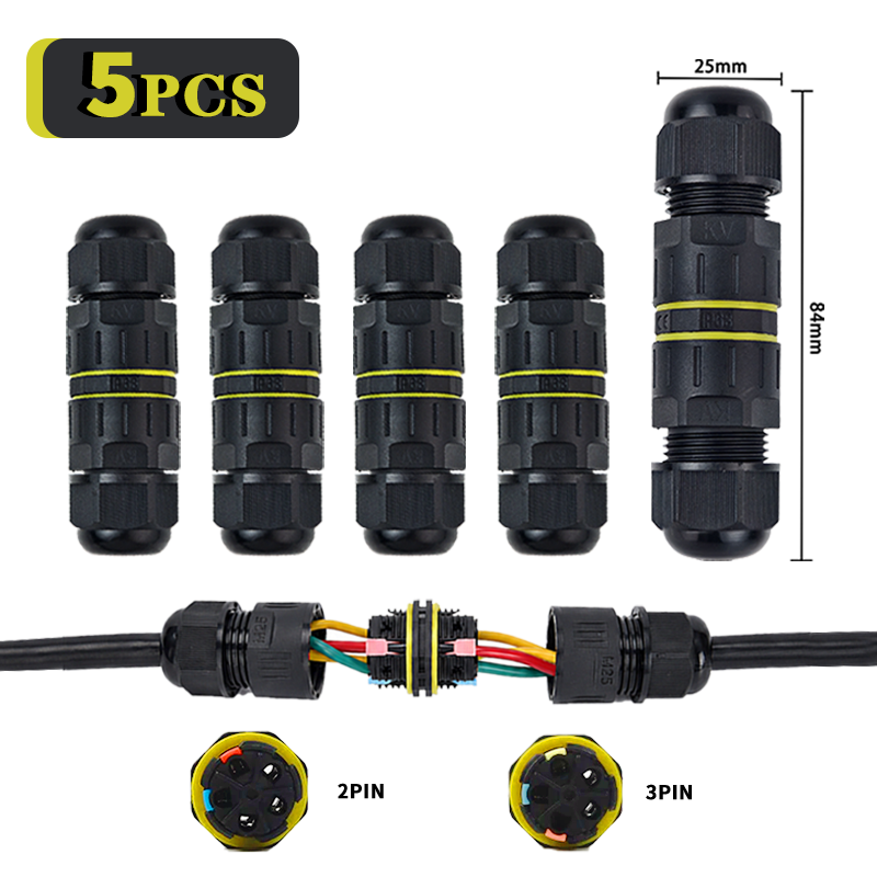 Outdoor Lighting Connectors - 5 SZT. Wodoodporne złącze szybkozłączne IP68