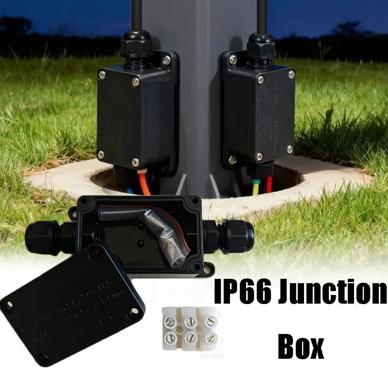 Outdoor Lighting Connectors - 1 szt. 2-drożna, zewnętrzna, wodoodporna skrzynka