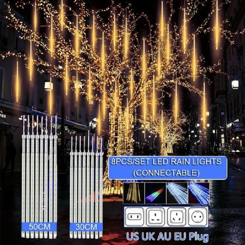 Outdoor Lighting Tree - 30cm /50cm Wodoodporny deszcz meteorytów 8