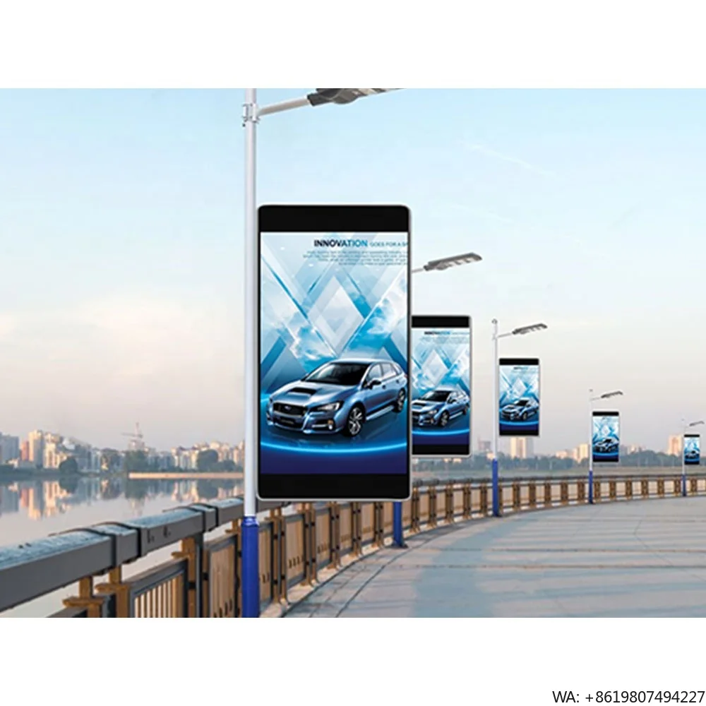 Outdoor Lighting Pole - Lekki, montowany na słupu lampałkarskim, cyfrowy