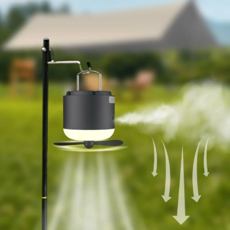 Outdoor Lighting Wireless - Wentylator Kempingowy Akumulatorowy Bezprzewodowy Elektryczny Wentylator