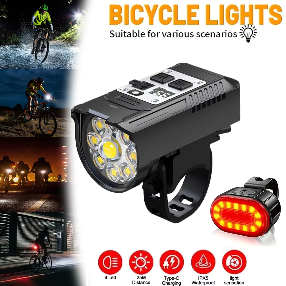 Outdoor Lighting Ideas For Party - 9 LED Lampka Rowerowa USB Akumulatorowa