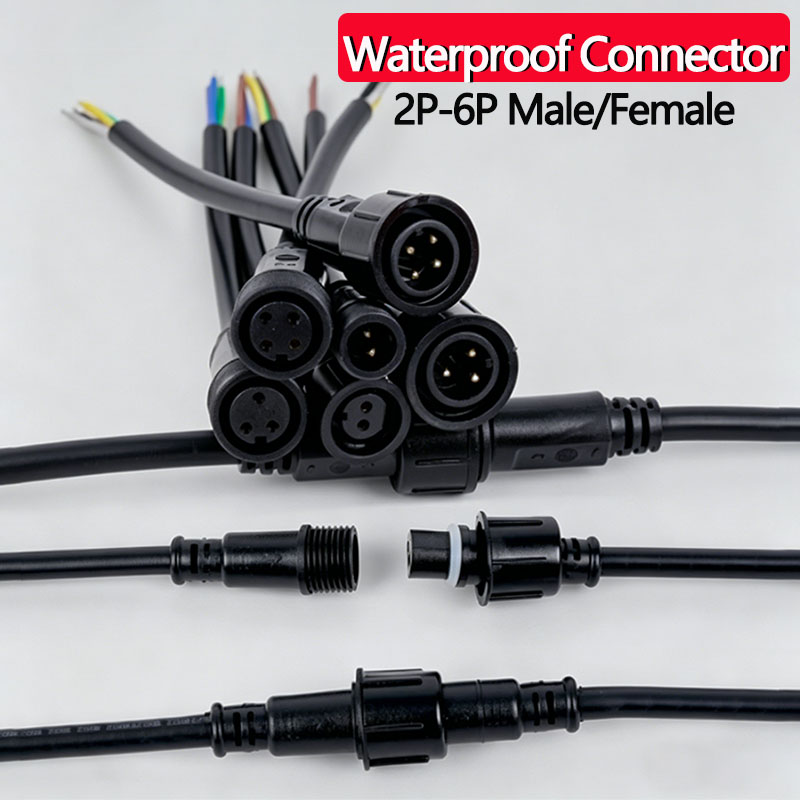 Outdoor Lighting Connectors - Wodoodporny zestaw złączek kablowych 2/3/4/5/6-pinowych z