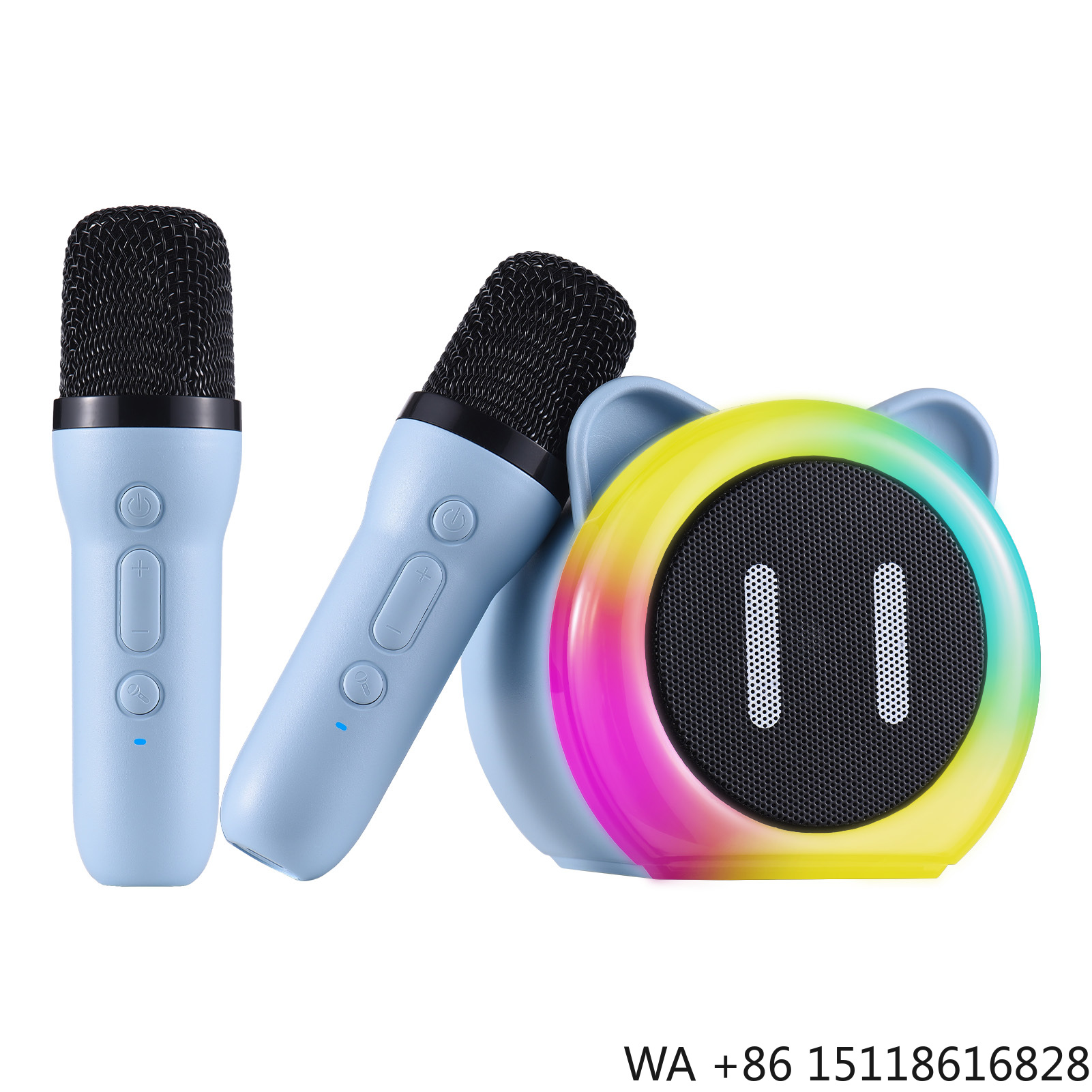 Outdoor Lighting Wireless - Maszyna do karaoke z 2 bezprzewodowymi