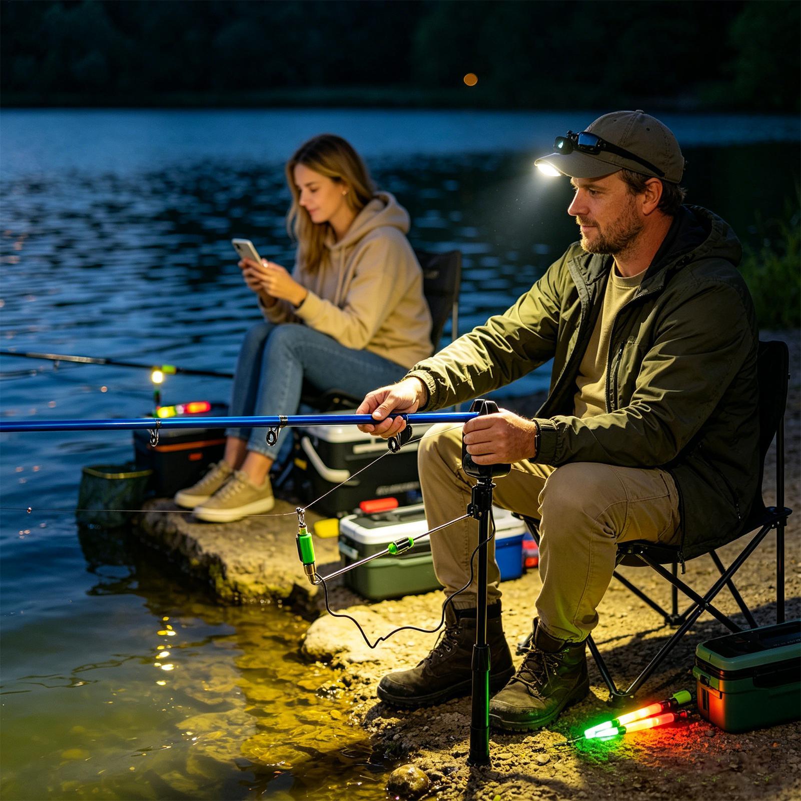 Outdoor Lighting Wireless - Bezprzewodowy elektroniczny alarm wędkarski na baterie,