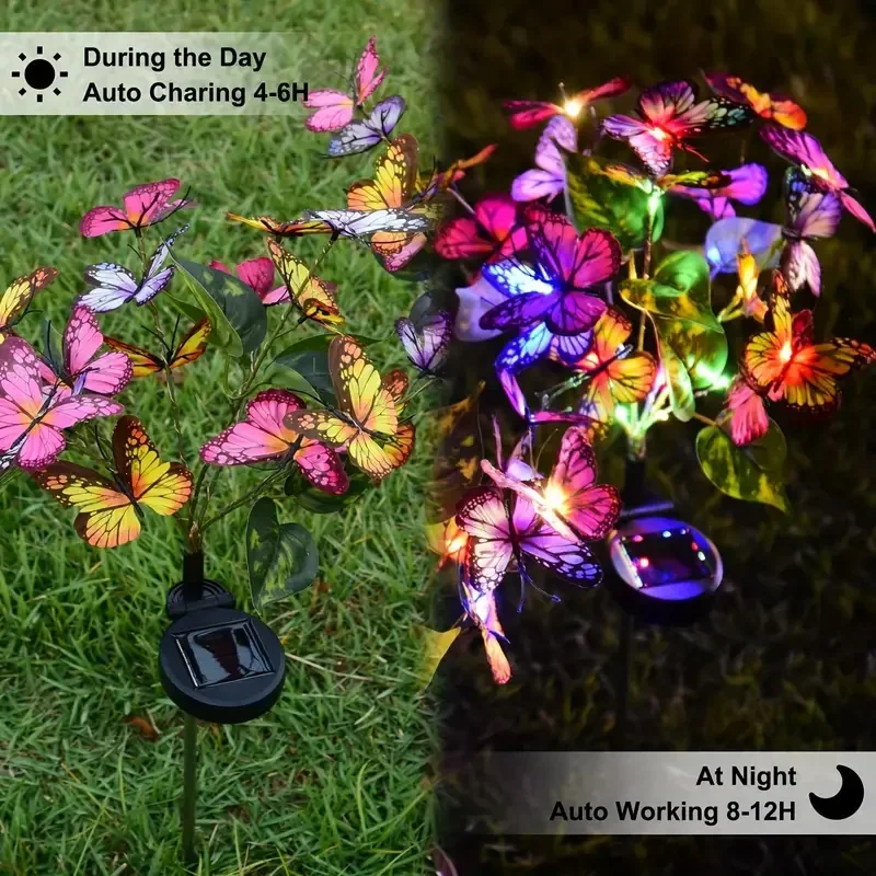 Solarny LED Motyl Lampki Ogrod – Outdoor Lighting Gazebo recenzja i cena