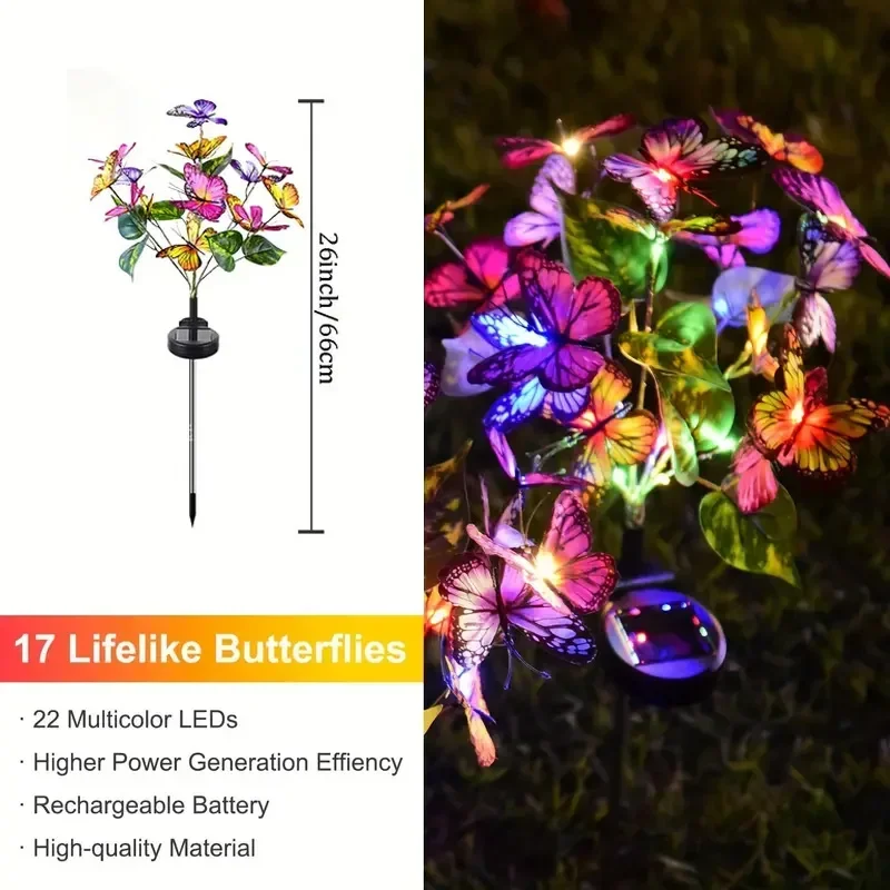 Solarny LED Motyl Lampki Ogrod – Outdoor Lighting Gazebo recenzja i cena