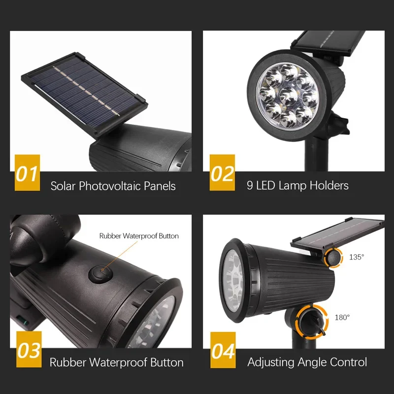 1 szt. Zasilana energią słonec – Outdoor Lighting Wireless recenzja i cena