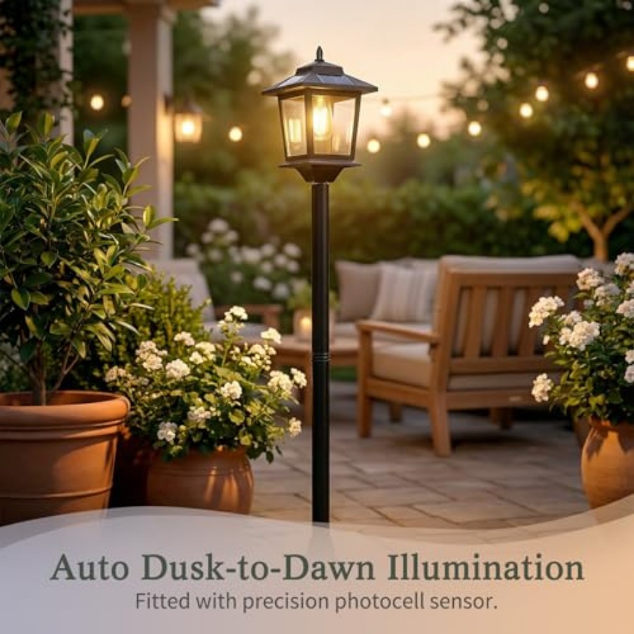 Zewnętrzne solarne lampy słone – Outdoor Lighting Pole recenzja i cena
