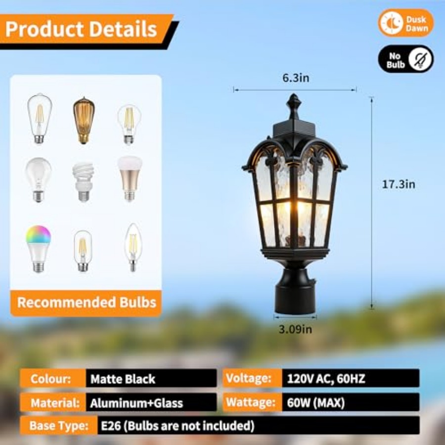 Zewnętrzne lampy słupkowe z cz – Outdoor Lighting Lamps recenzja i cena