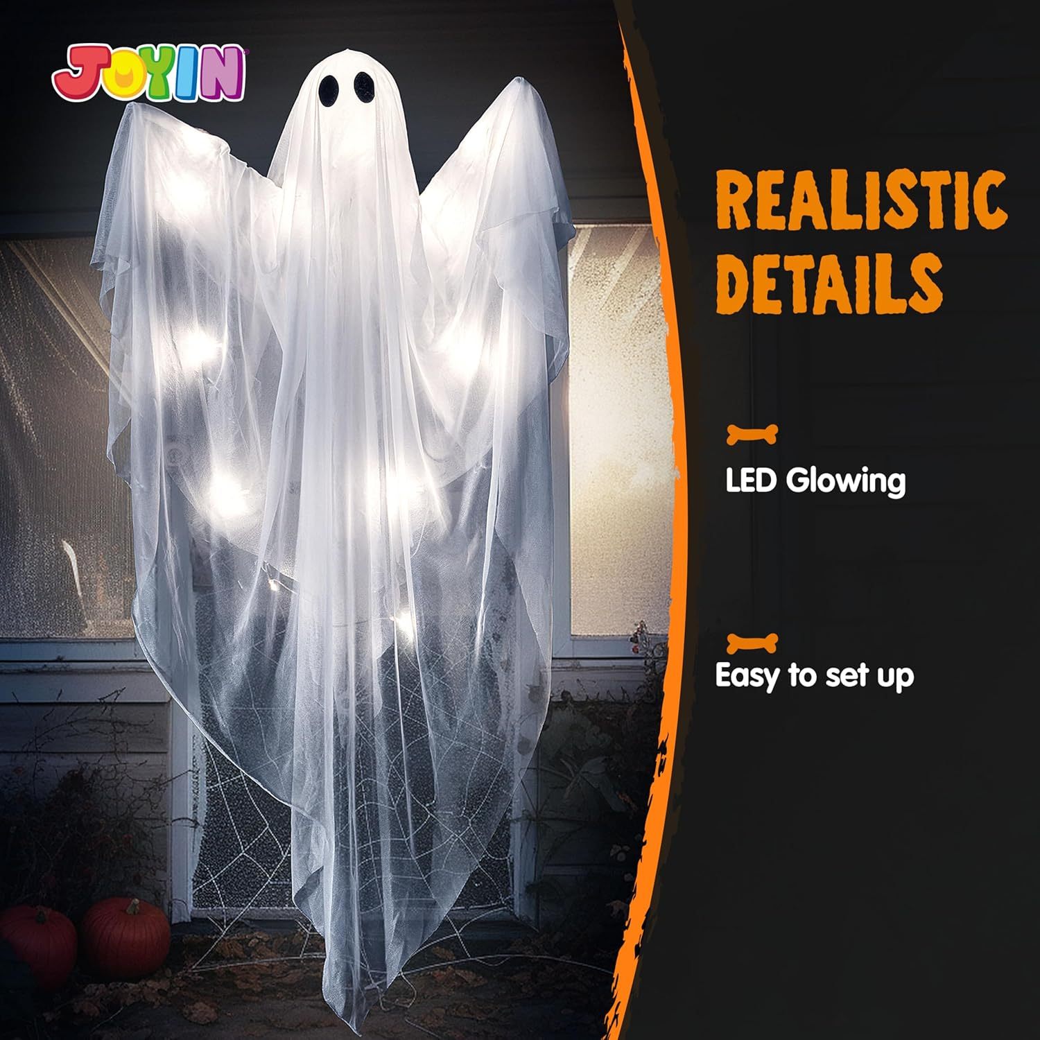 Świecący duch na Halloween z b – Outdoor Lighting Ideas For Party recenzja i cena