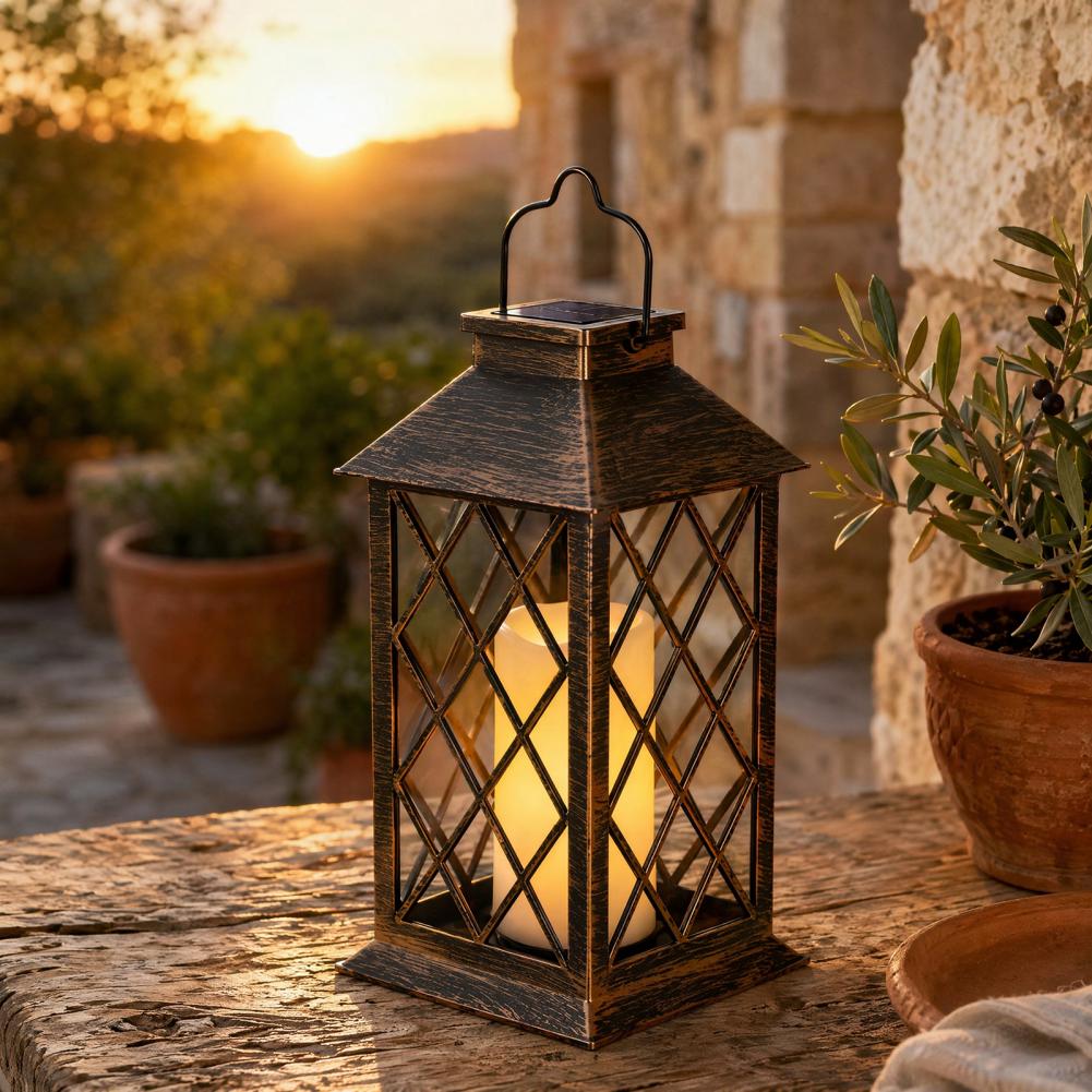 Retro Lampion Solarny, Zewnętr – Outdoor Lighting Yard recenzja i cena