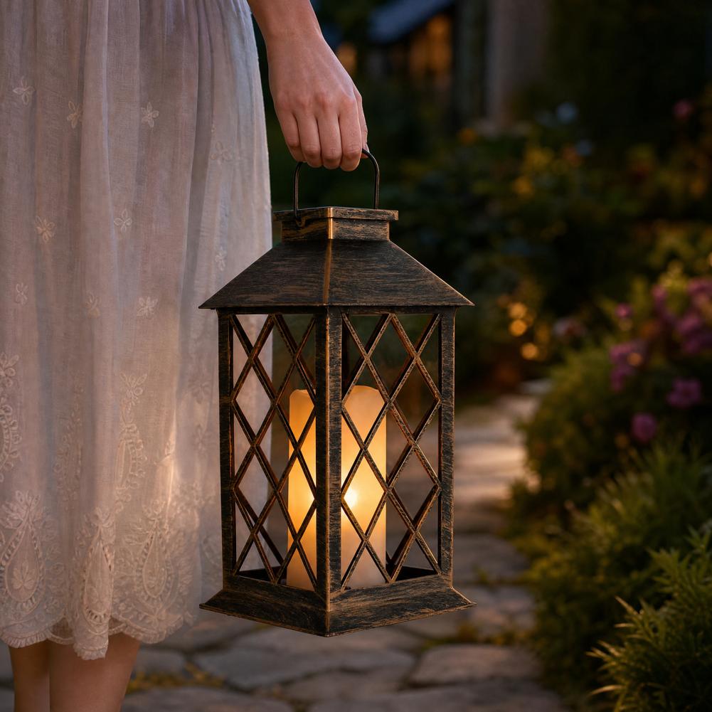 Retro Lampion Solarny, Zewnętr – Outdoor Lighting Yard recenzja i cena