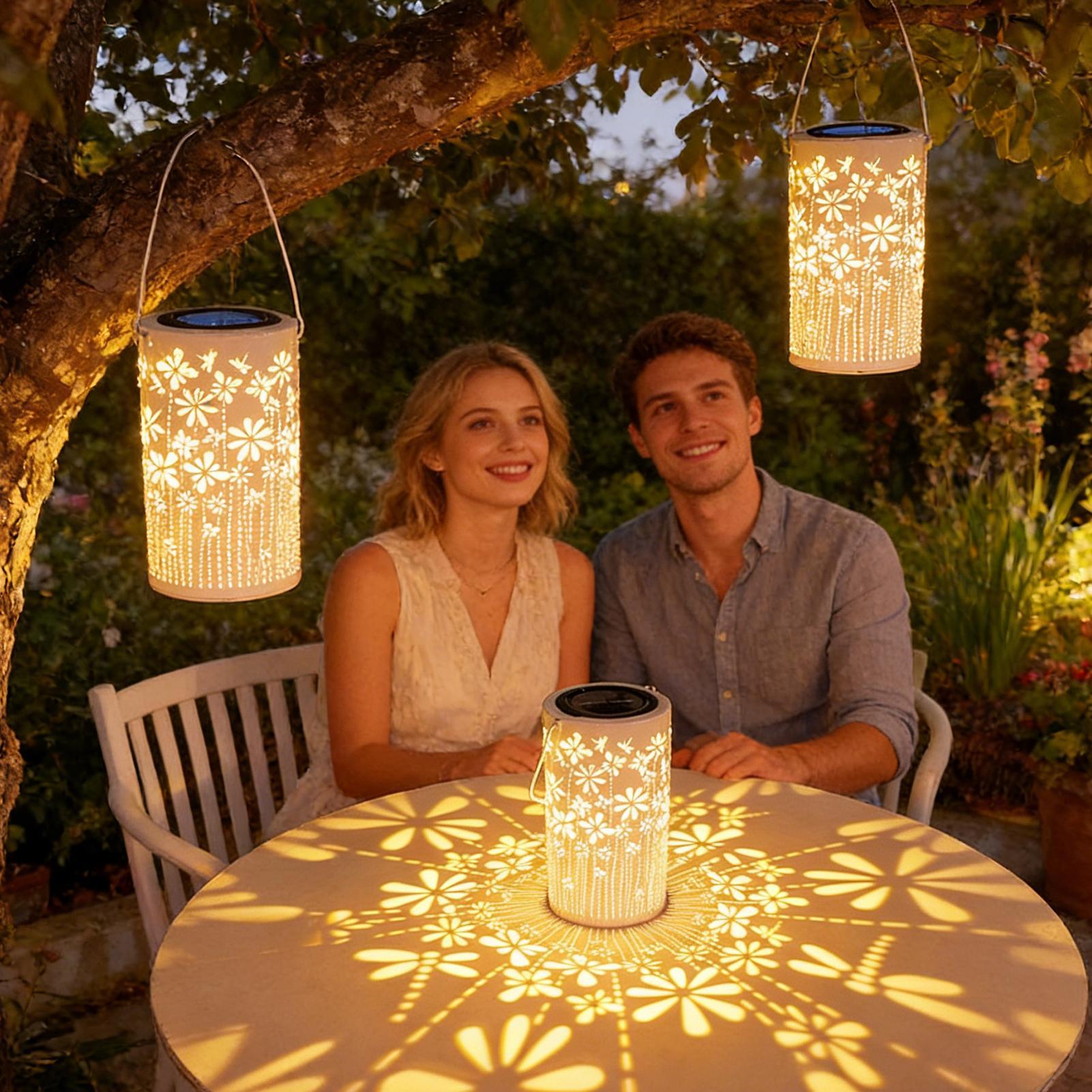 Kolorowe metalowe lampy solarn – Outdoor Lighting Yard recenzja i cena