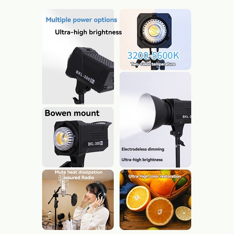 Lampa wideo Bi LED 300W, ciągł – Outdoor Lighting Wireless recenzja i cena
