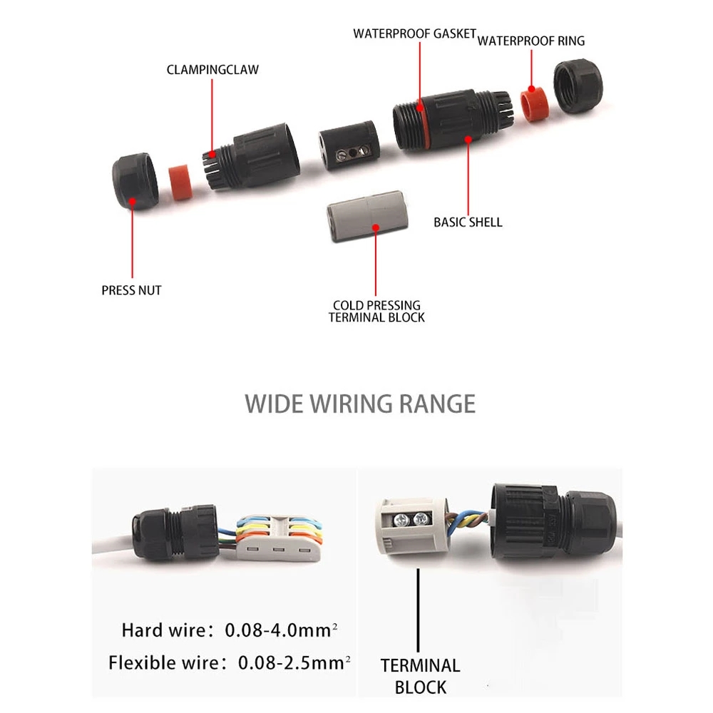 5/10 szt. IP68 wodoodporne pro – Outdoor Lighting Connectors recenzja i cena