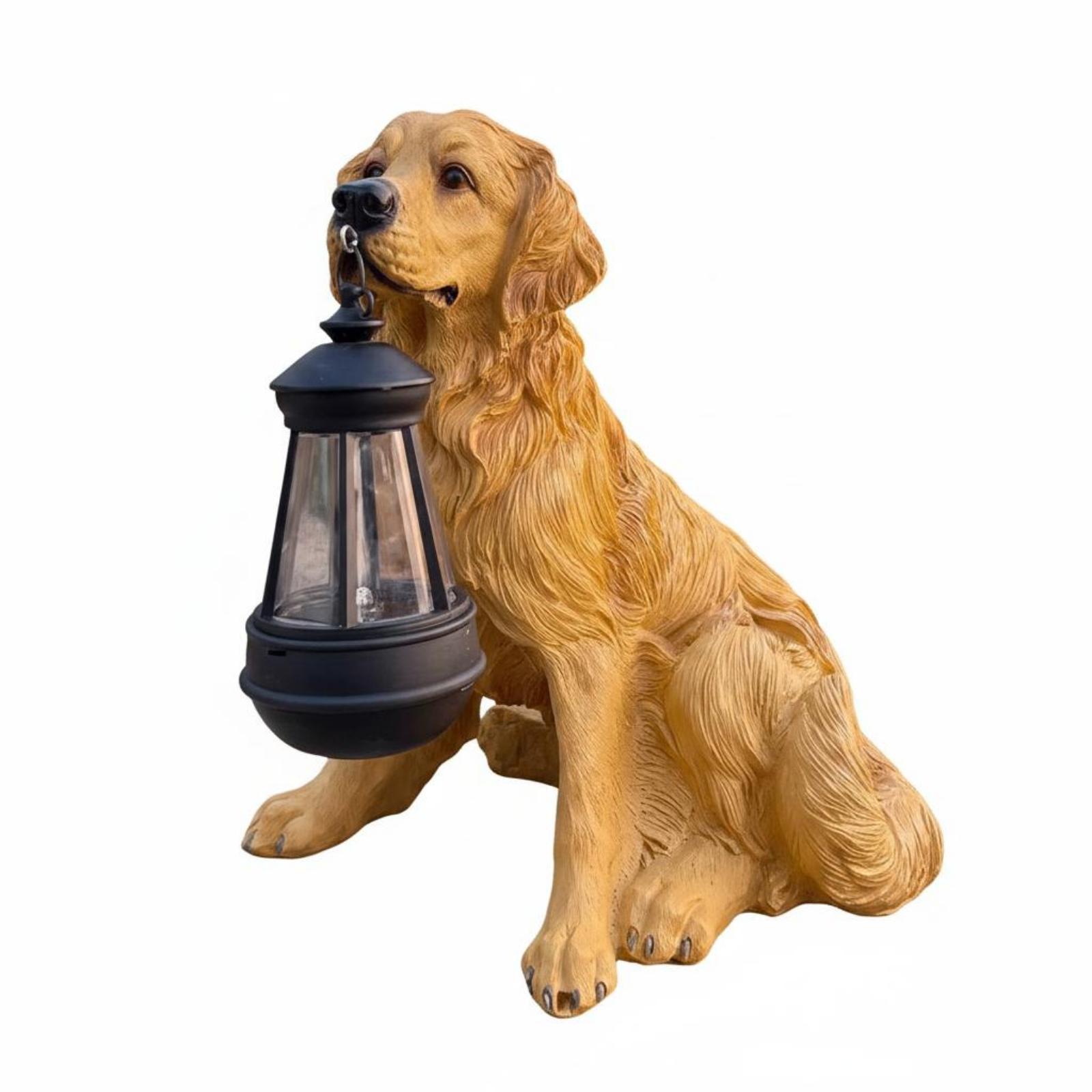 Dekoracyjna figurka psa z żywi – Outdoor Lighting Yard recenzja i cena