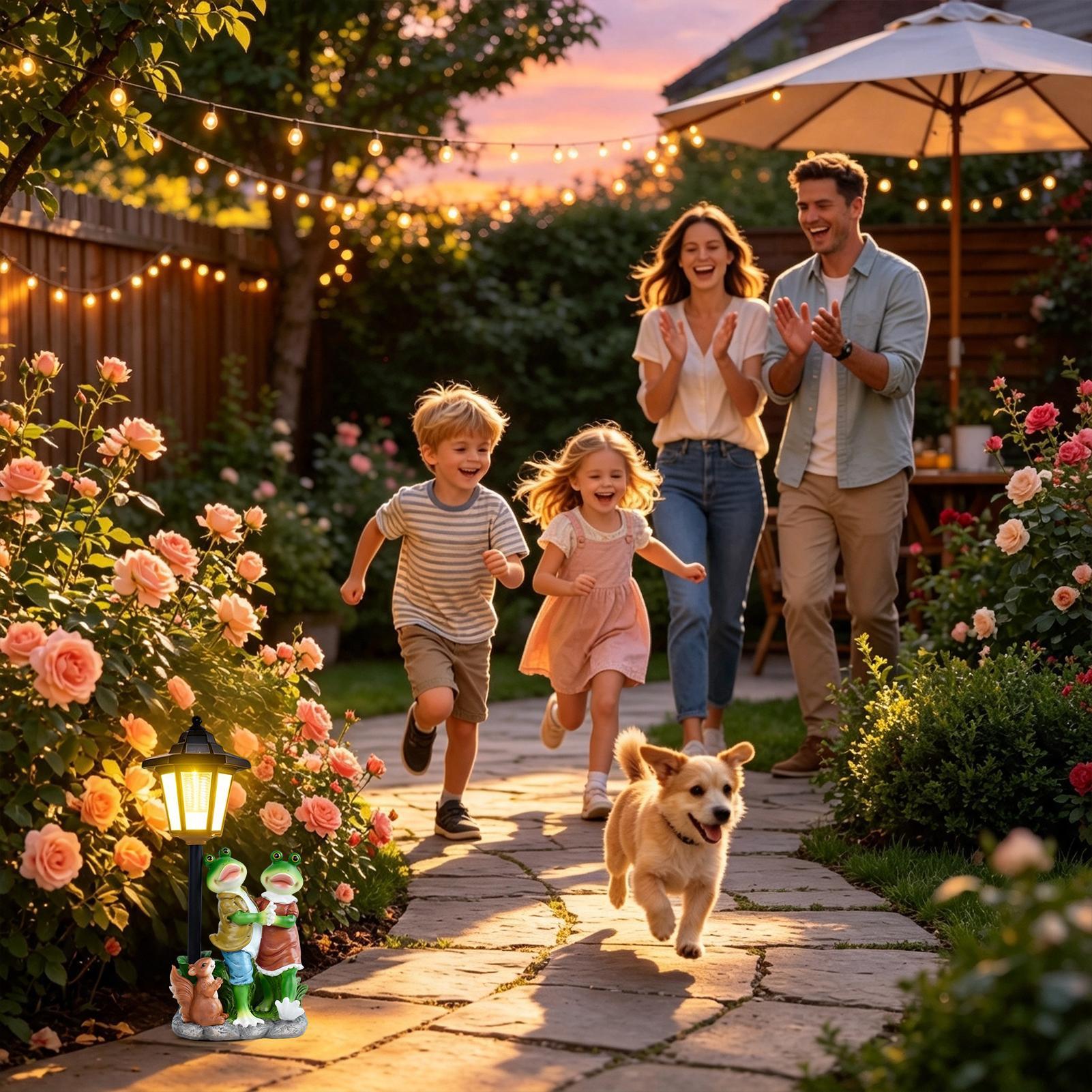 Oświetlone statuetki ogrodowe  – Outdoor Lighting Yard recenzja i cena